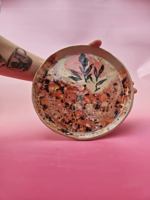 Talerz ceramiczny deserowy