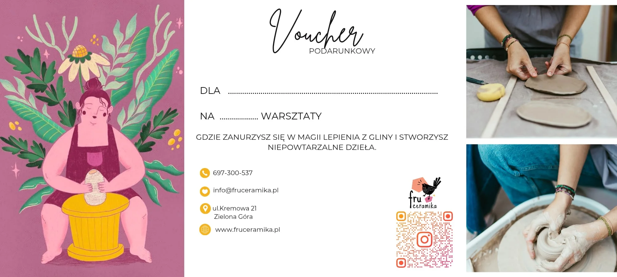 Voucher podarunkowy FruCeramika